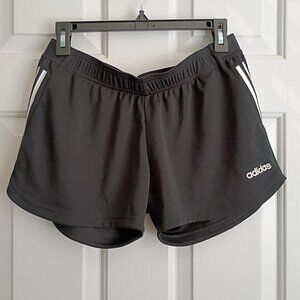 ADIDAS Climalite 3" Shorts Black 3 Stripes Size Medium
